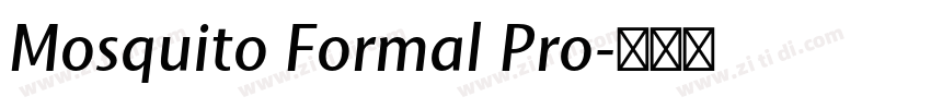 Mosquito Formal Pro字体转换